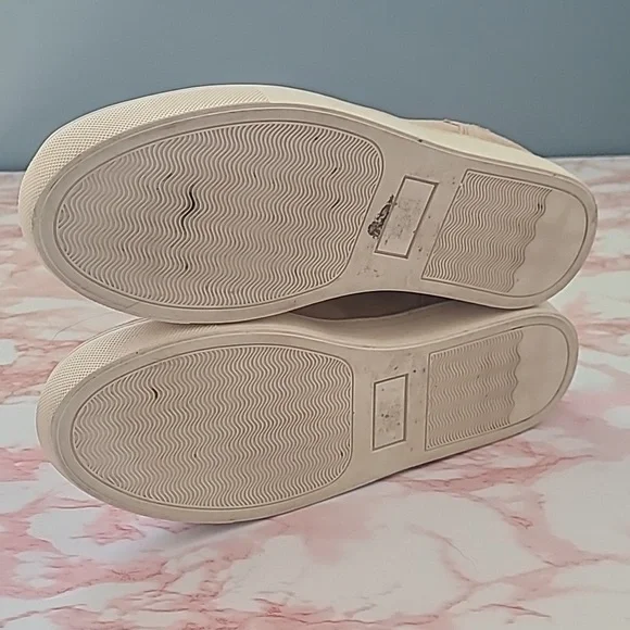 EUC Franco Fortini Taupe Suede Leather James Sneakers Sz Men 10.5 - Picture 5 of 9